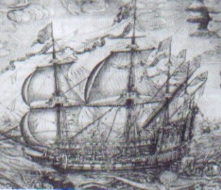 Christian IV's flaggskip 'Tre Kroner'