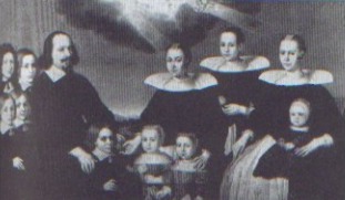 Borgermester Trond Clausen med sine barn og koner.